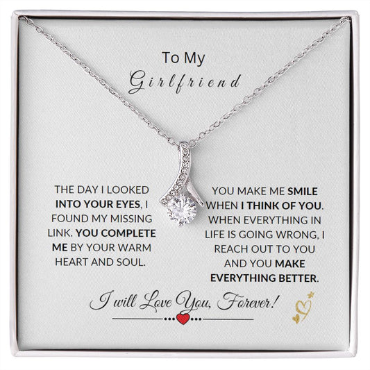My Girlfriend | You Complete Me | Alluring Beauty Necklace (Yellow & White Gold Variants)