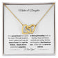 My Daughter | Interlocking Hearts Necklace (White and Gold Variants)